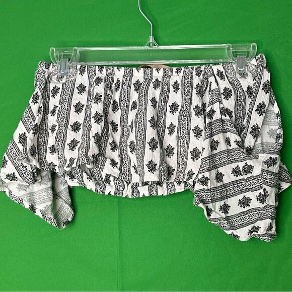 2 piece Off or On Shoulder Top& Waist Tie Open Leg Harem Pants for Women Small - Picture 12 of 14